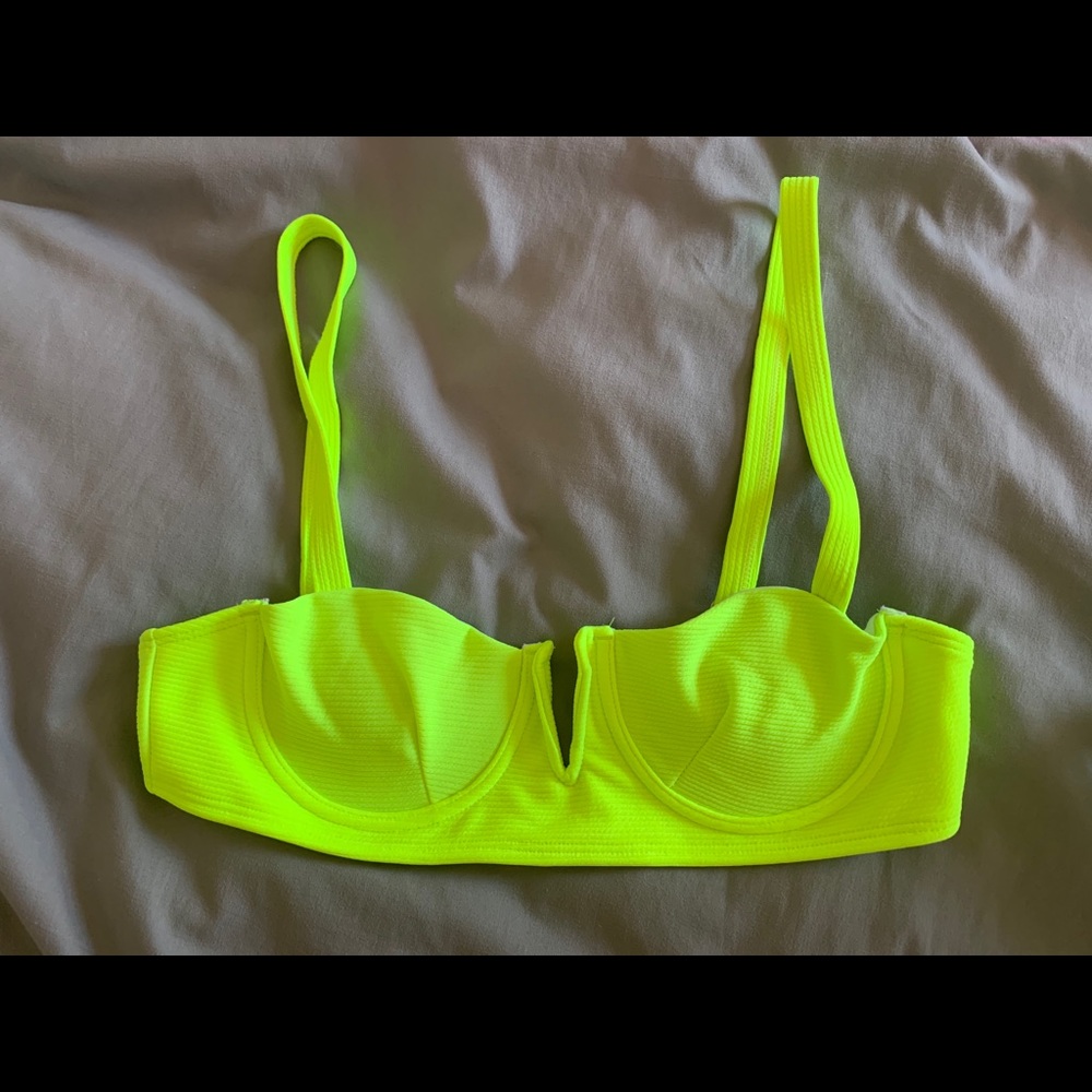 New Neon Yellow Bathing Suit Top